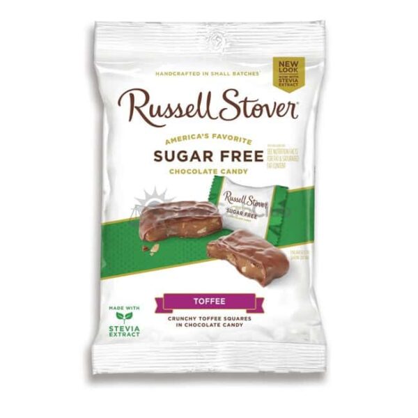 Suikervrije Chocolade Toffee Squares Russell Stover