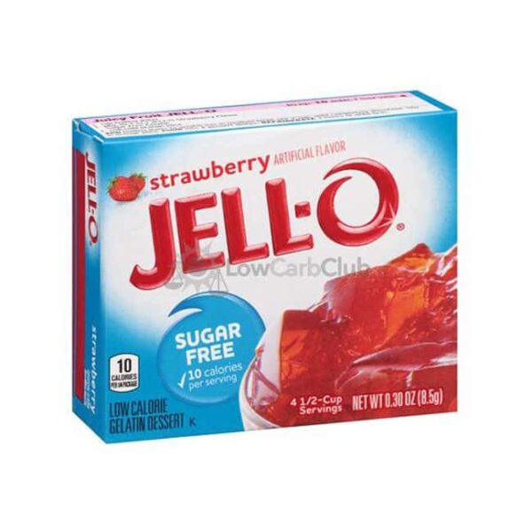 Jello Gelatinepoeder Suikervrij Strawberry