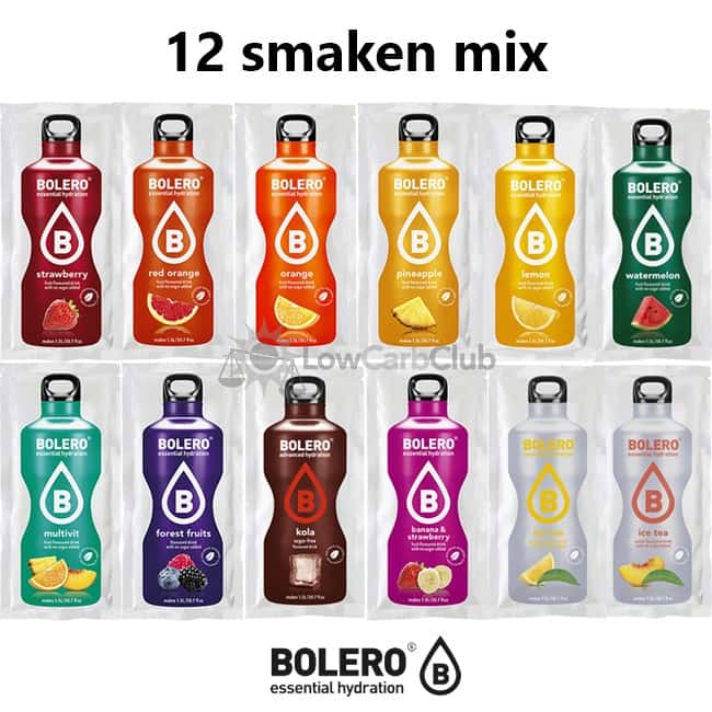 Bolero 12 Smaken suikervrije limonade Mix Lowcarbclub