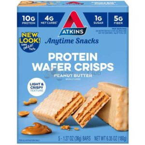 Atkins Usa Snack Wafer Peanut Butter Doos 24